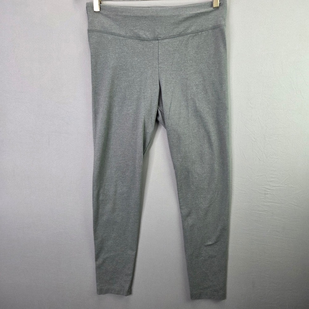 Time and Tru Leggings Heather Gray Size M 8-10 Cotton Blend Stretch Yoga Pants